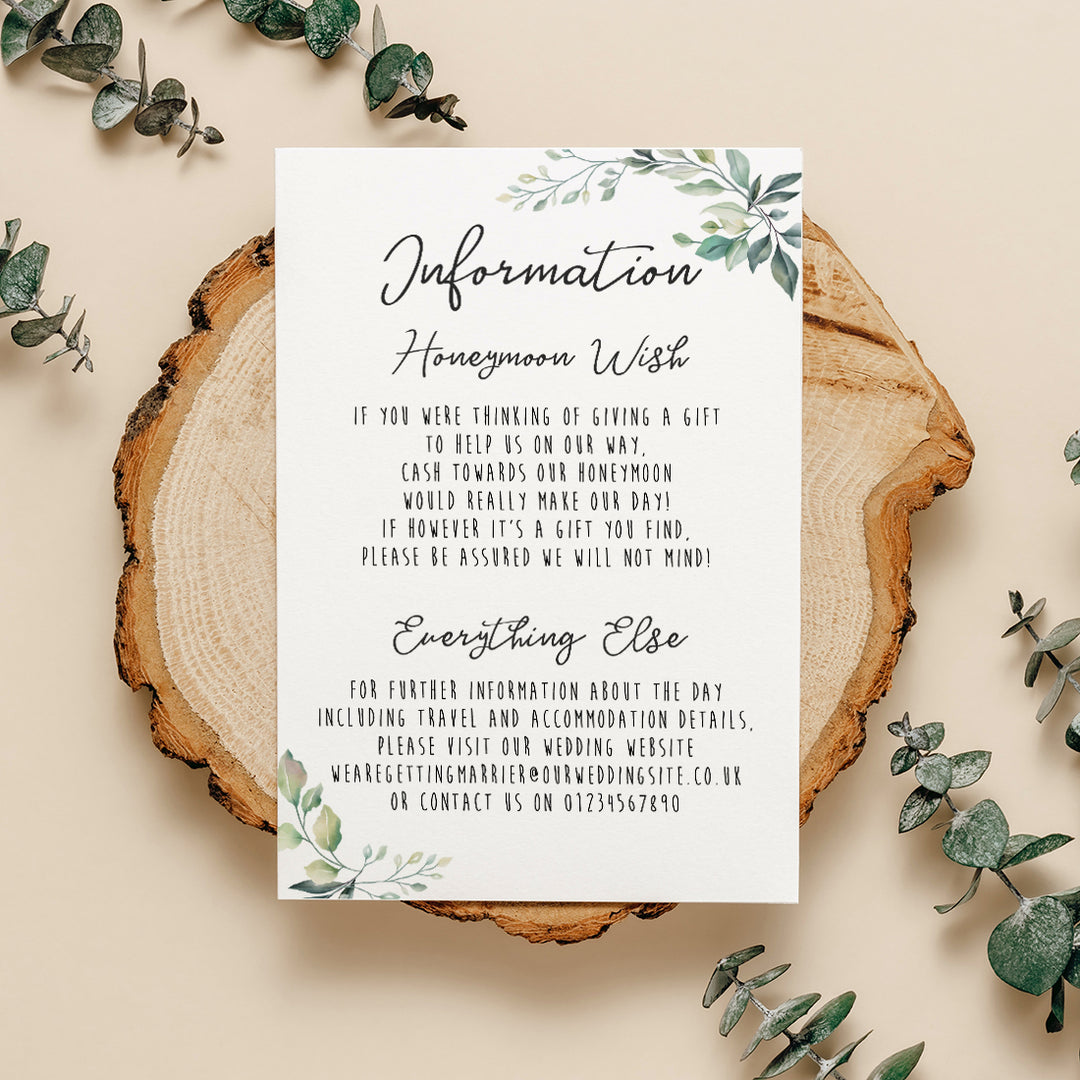 Botanical Hexagon Wedding Invitation Magnet-Weddings by Lumi