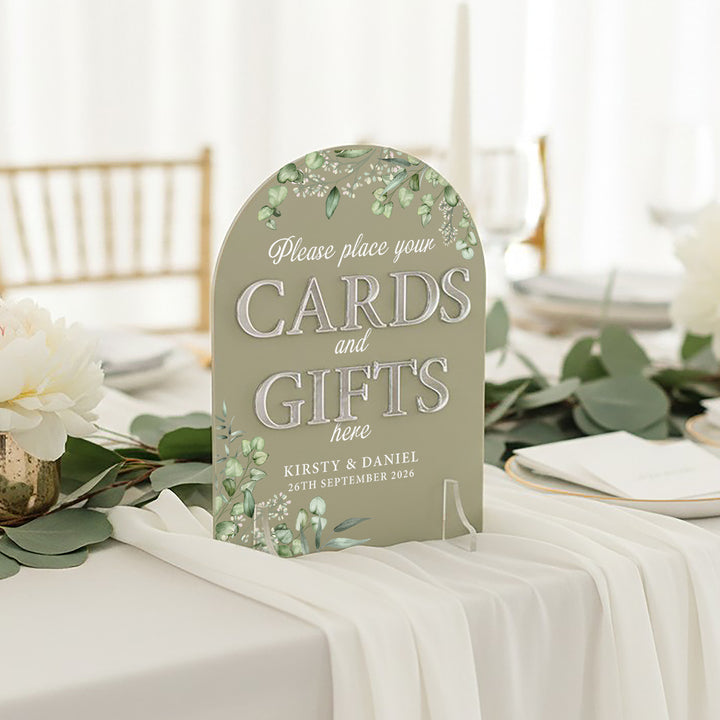 Eucalyptus Cards and Gifts Acrylic Sign