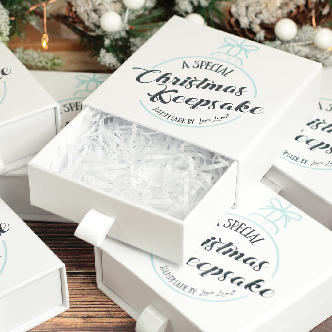 Engagement Christmas Glass Glitter Bauble-Weddings by Lumi