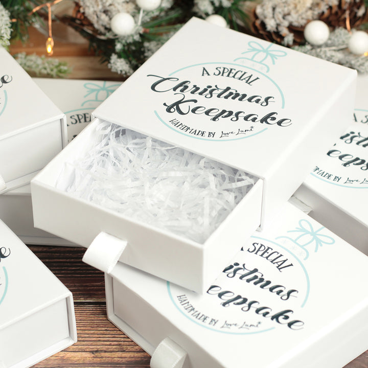 Engagement Christmas Glass Glitter Bauble-Weddings by Lumi