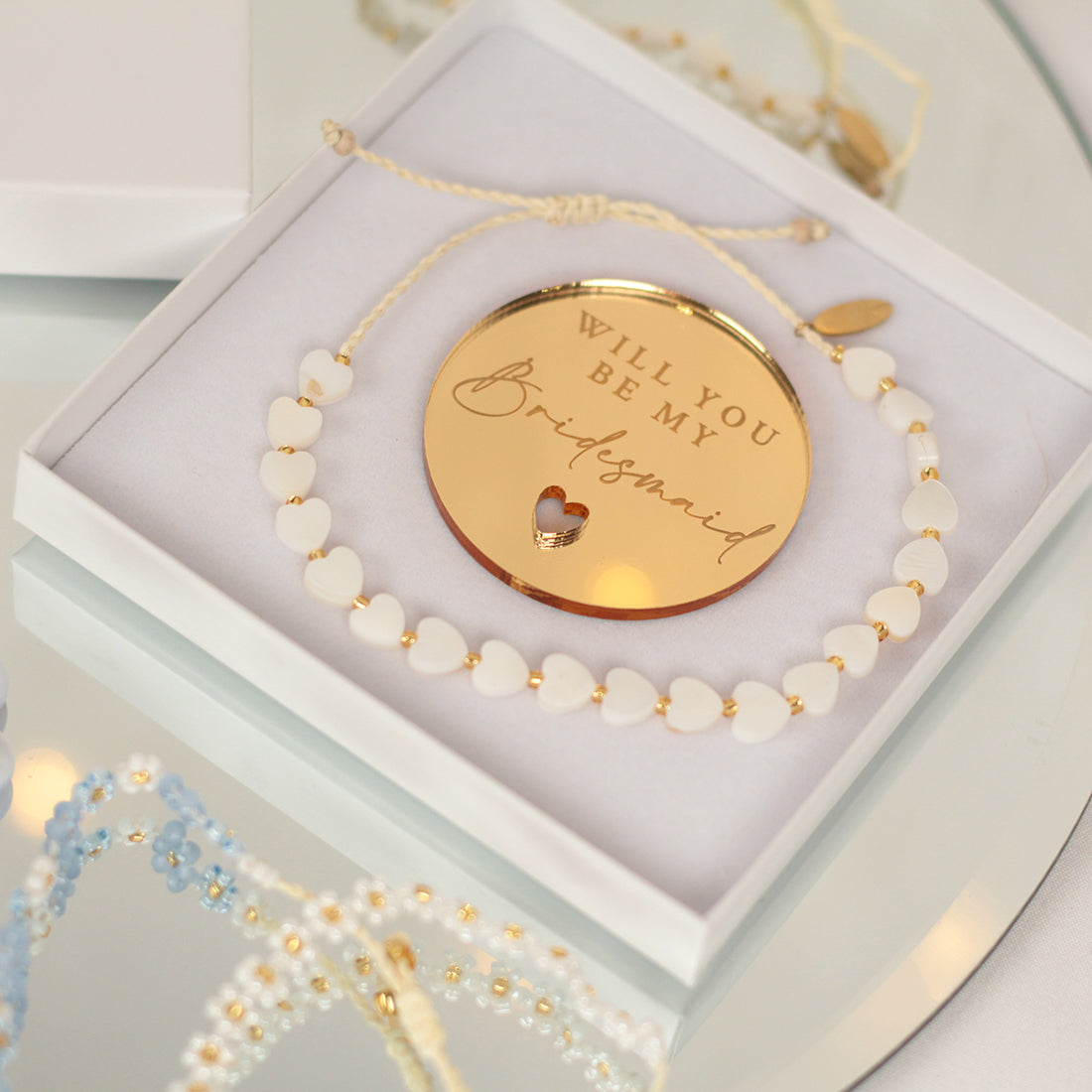 Will you be my Bridesmaid Proposal Bracelet in Gift Box