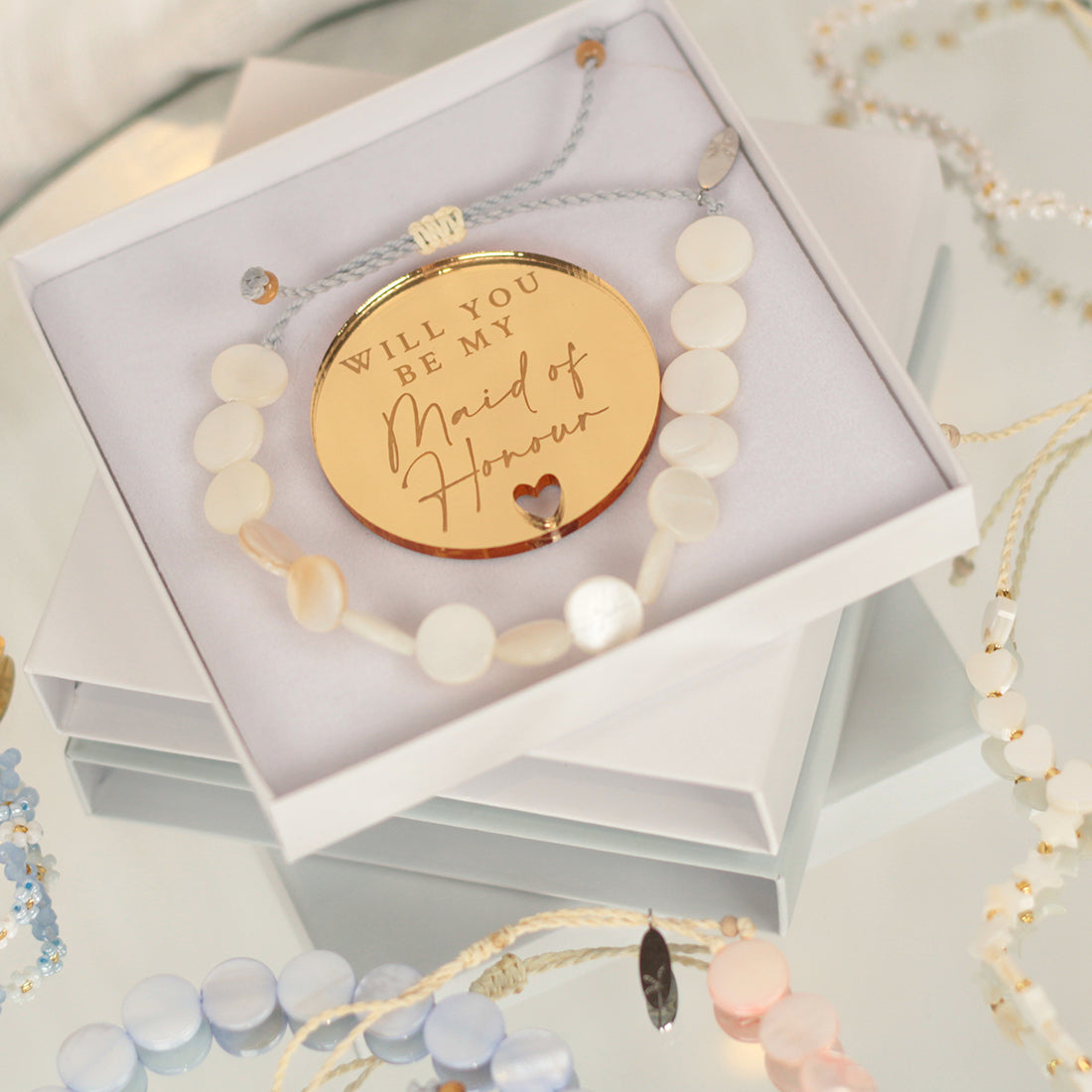 Bridal Party Bracelet in Gift Box