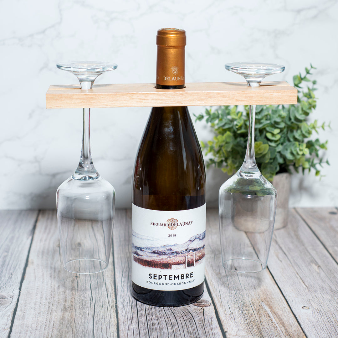 Engagement Champagne Flutes and Bottle Butler Gift Set