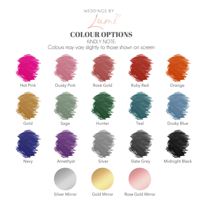 Colour Splash Acrylic Guest Book