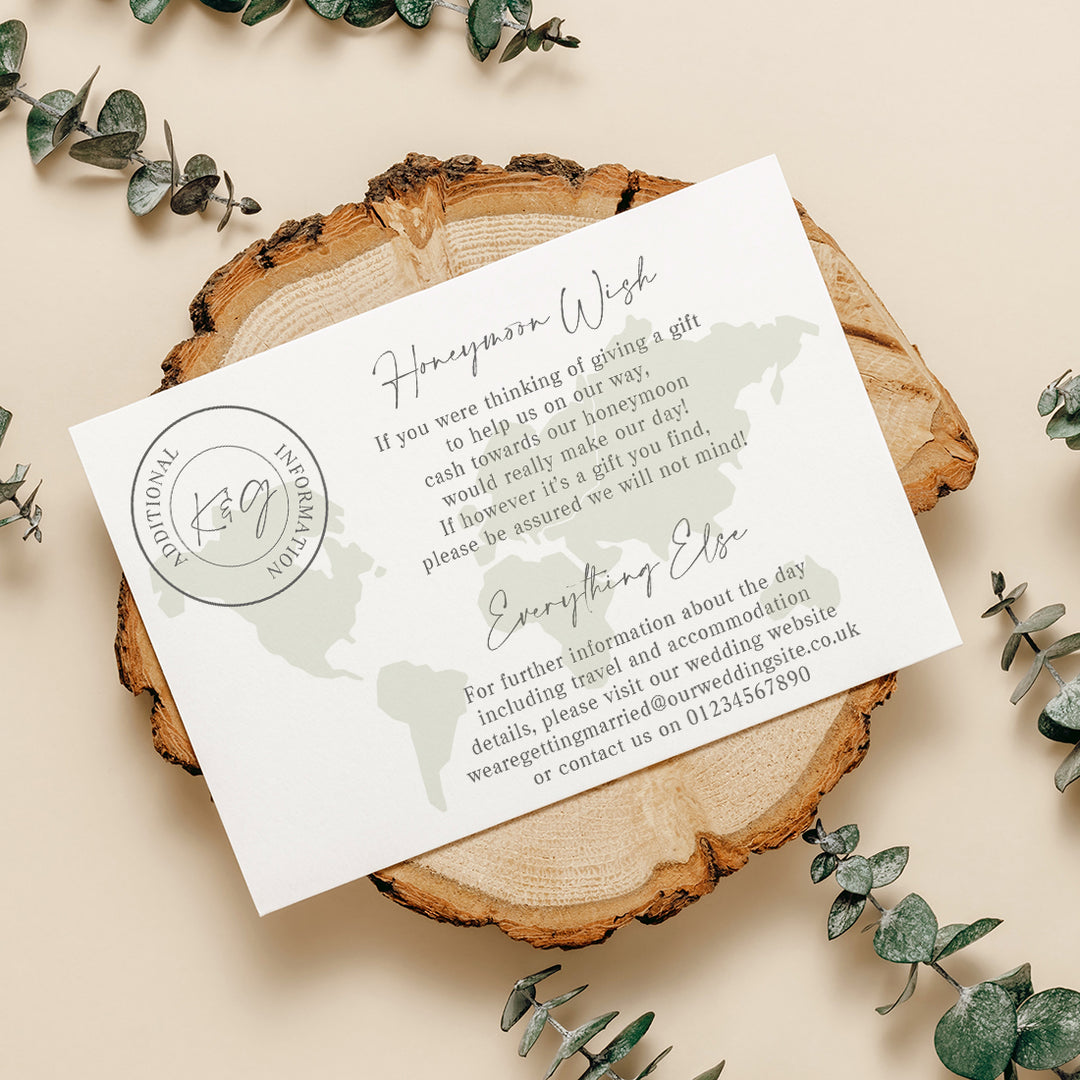 World Map Destination Wedding Invitation Aeroplane Magnet-Weddings by Lumi
