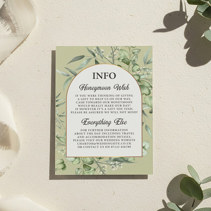 Eucalyptus A5 Postcard Invitation