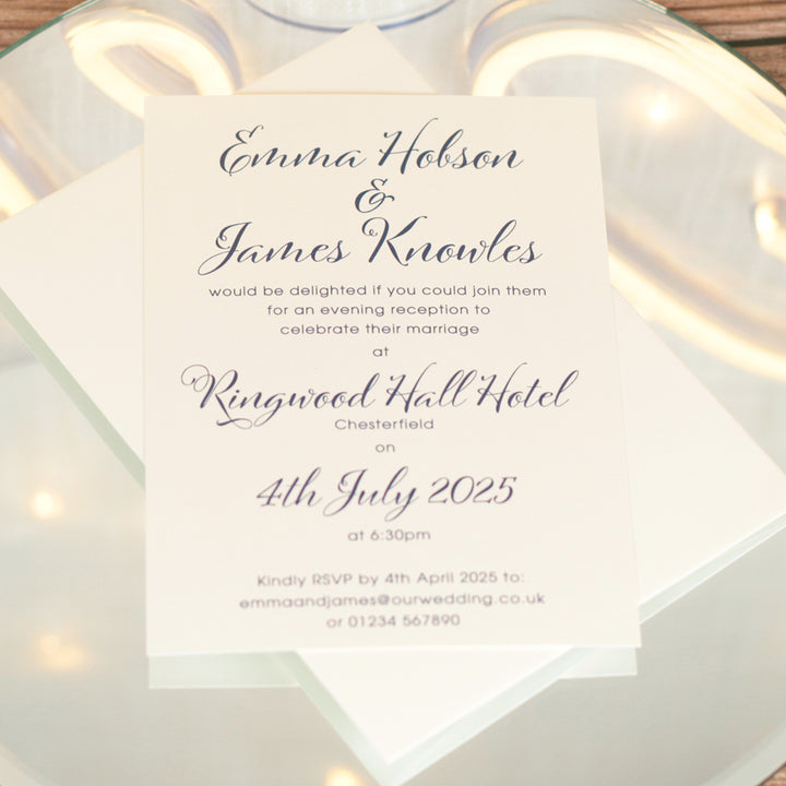 Elegant Script Invitation Sample-Weddings by Lumi