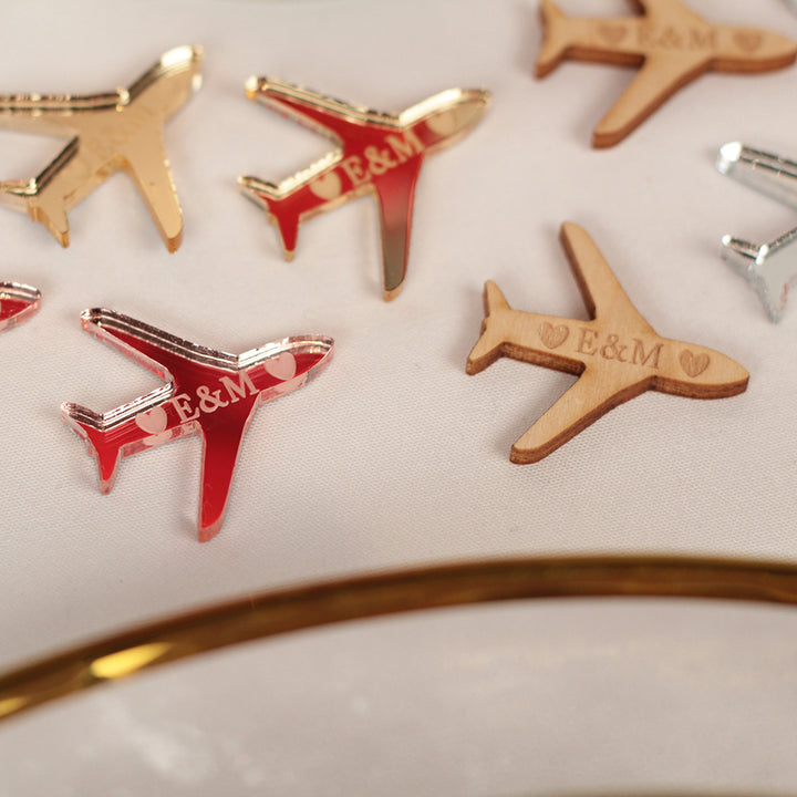 Aeroplane Destination Wedding Table Scatter Confetti Decorations-Weddings by Lumi