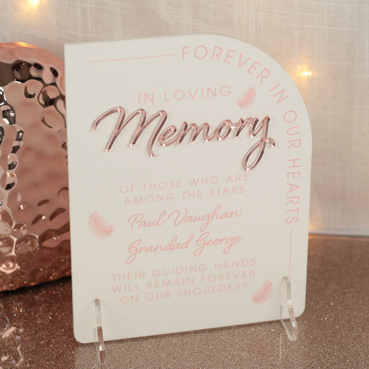 Modern Arch Acrylic Memorial Sign-Weddings by Lumi