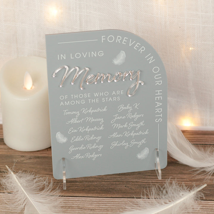Modern Arch Acrylic Memorial Sign-Weddings by Lumi
