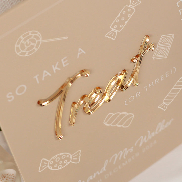 Modern Arch Sweet Bar Acrylic Sign-Weddings by Lumi