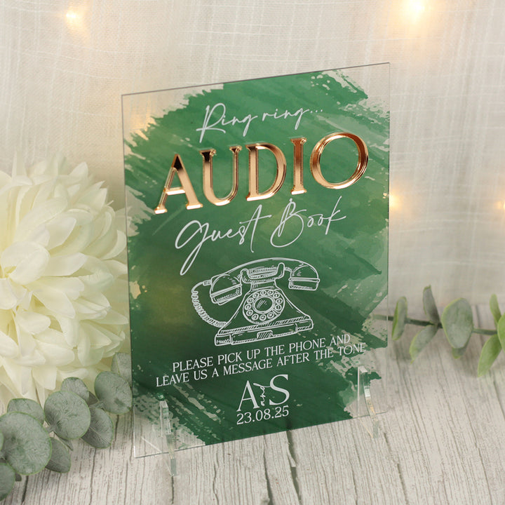 Colour Splash Audio Phone Acrylic Sign