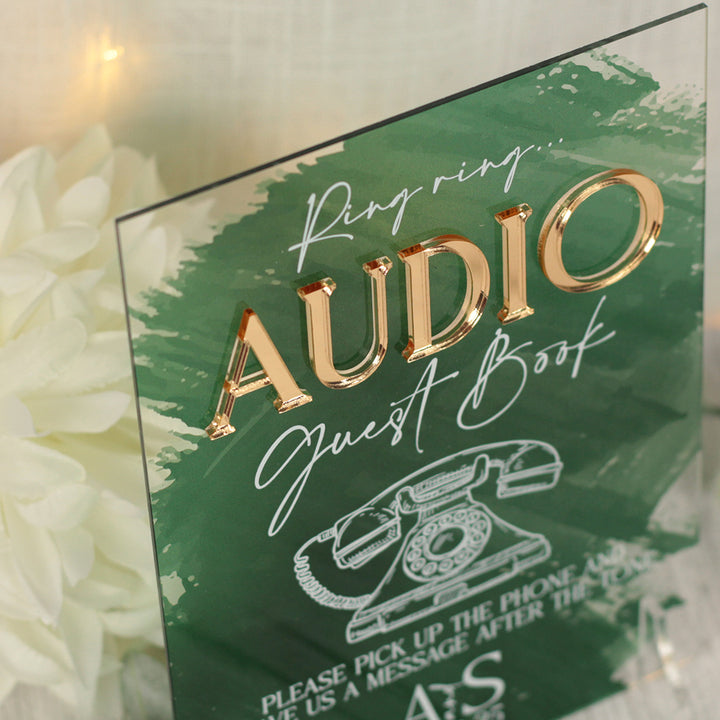 Colour Splash Audio Phone Acrylic Sign