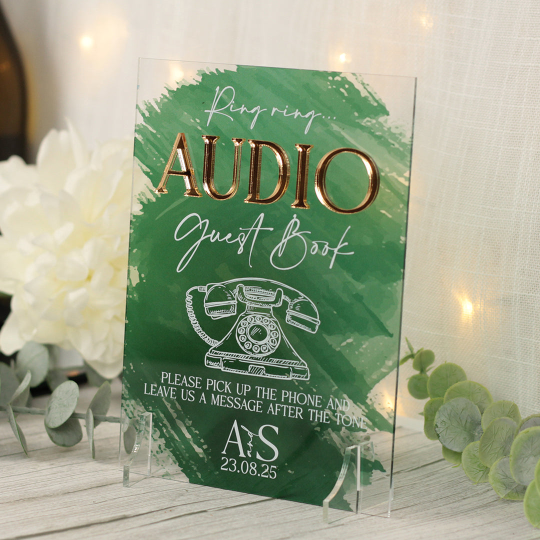 Colour Splash Audio Phone Acrylic Sign