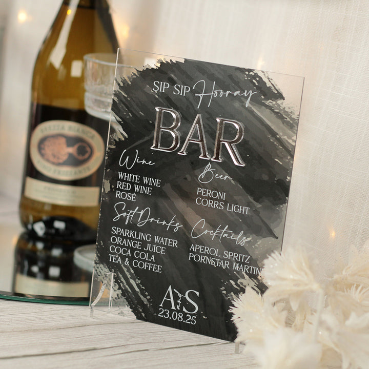 Colour Splash Acrylic Bar Sign