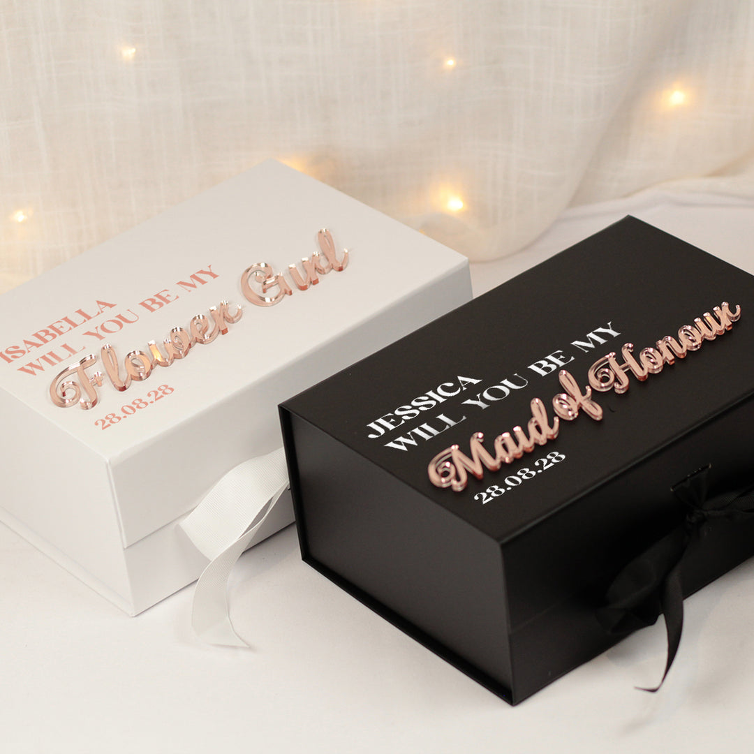 Bridal Party Proposal or Thank You Gift Box