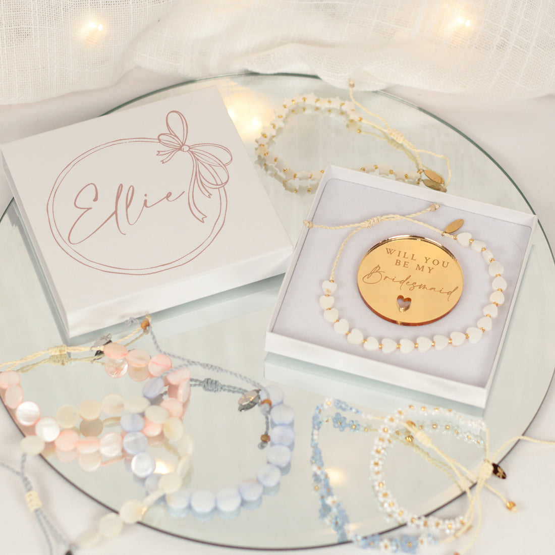 Bridal Party Bracelet in Gift Box