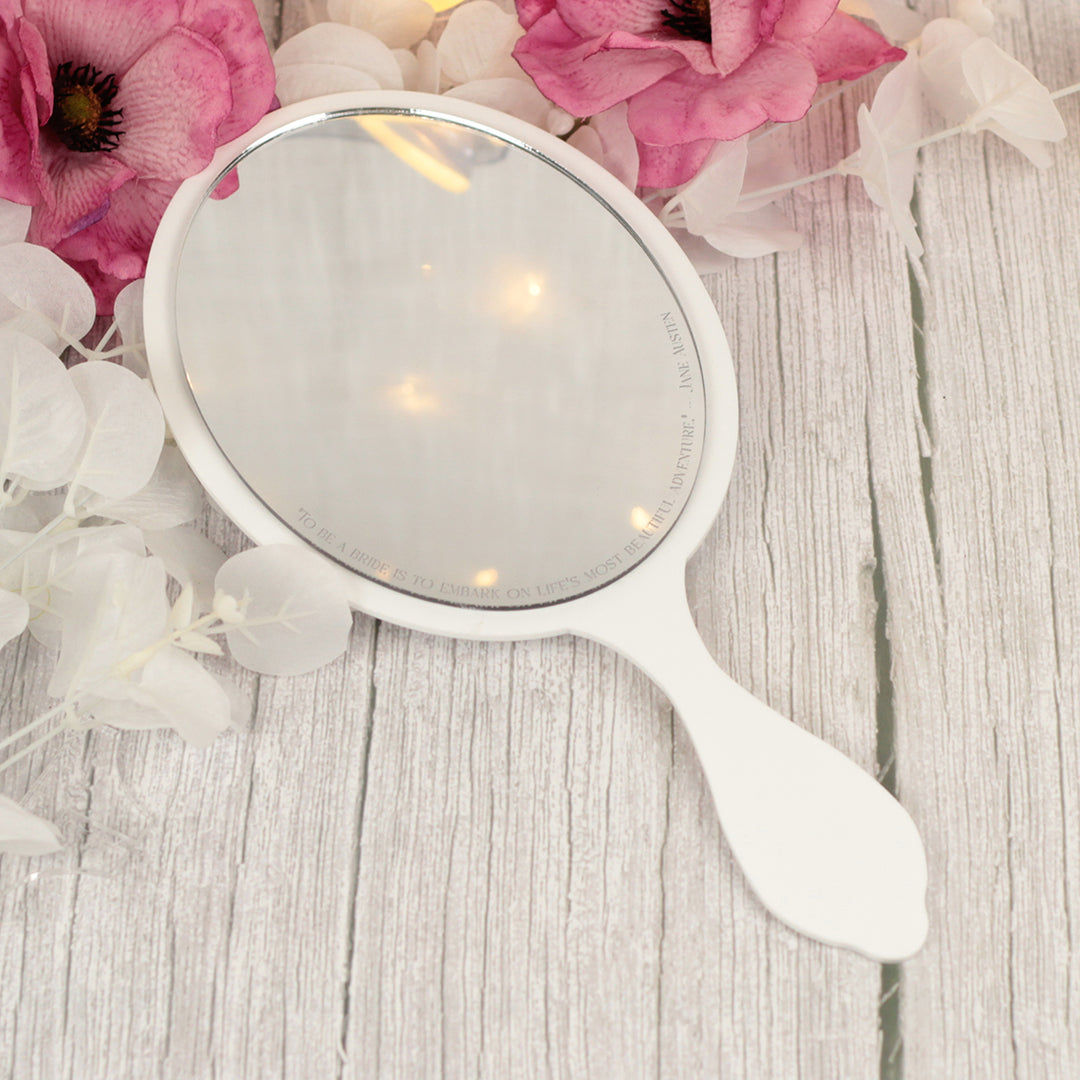 Bride to Be Bridal Prep Hand Held Mirror