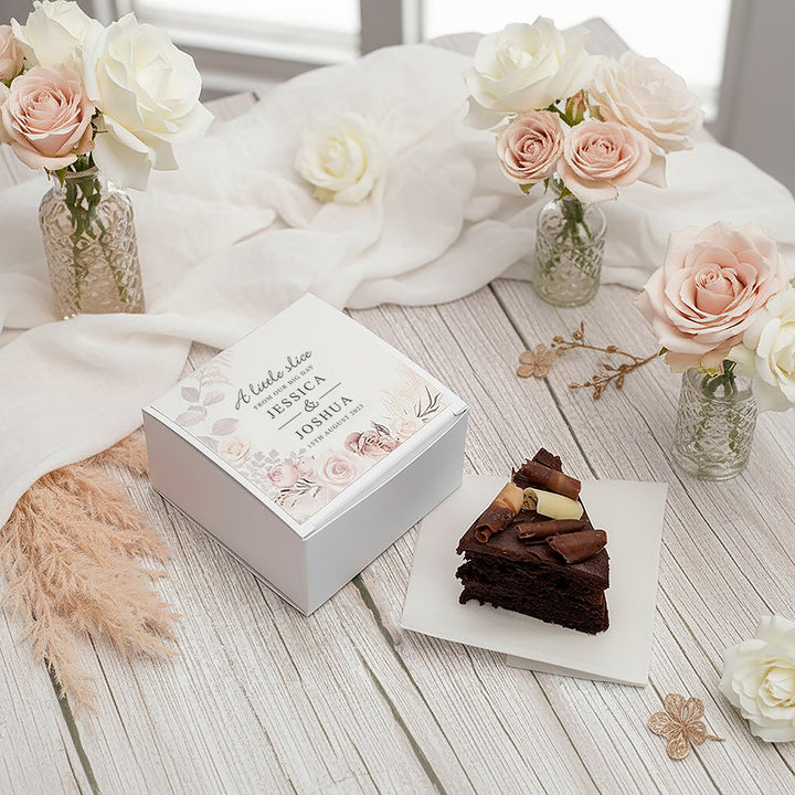 Blush Flowers Cake Box