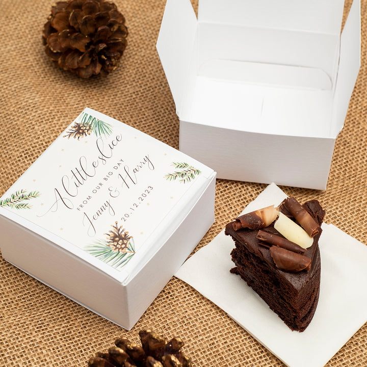 Winter Fern Cake Box-Weddings by Lumi