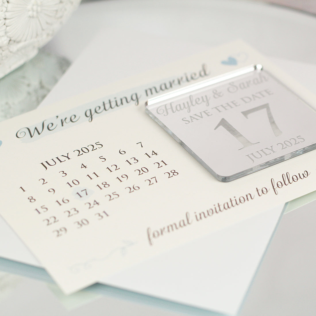 Calendar Wedding Save The Date Magnet
