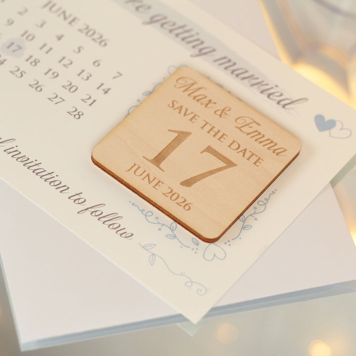 Calendar Wedding Save The Date Magnet