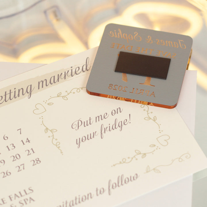 Calendar Wedding Save The Date Magnet