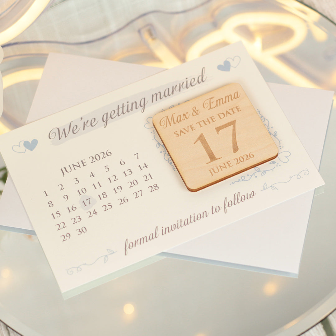 Calendar Wedding Save The Date Magnet