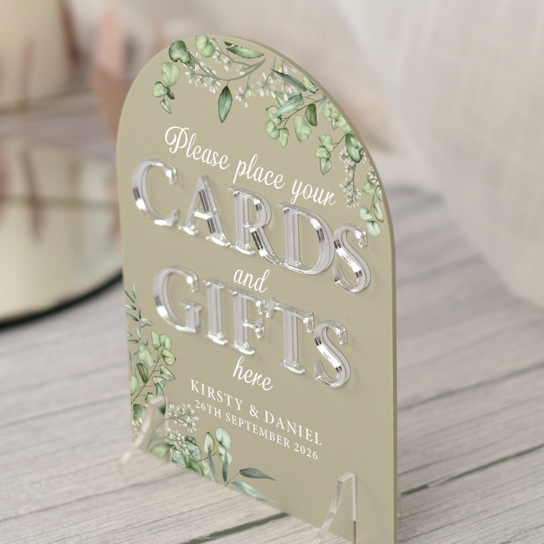 Eucalyptus Cards and Gifts Acrylic Sign