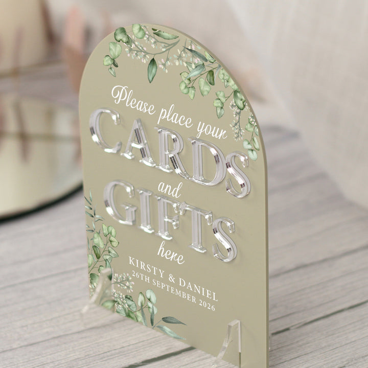 Eucalyptus Cards and Gifts Acrylic Sign