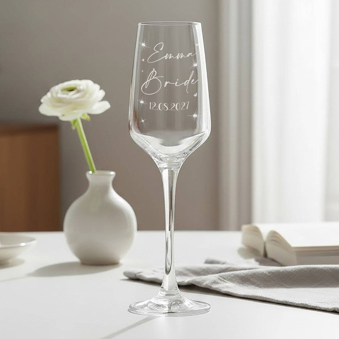 Personalised Bride or Wife White Gift Box