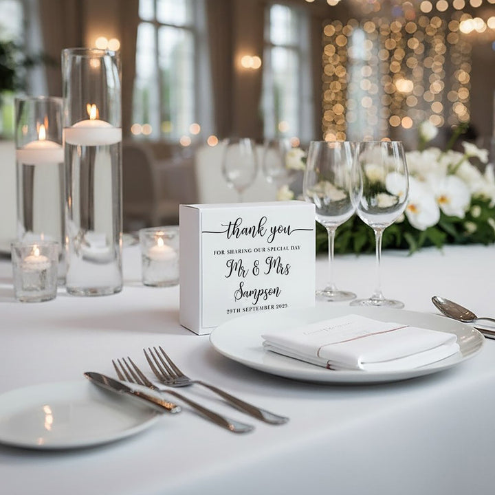 Classic Script Favour Box