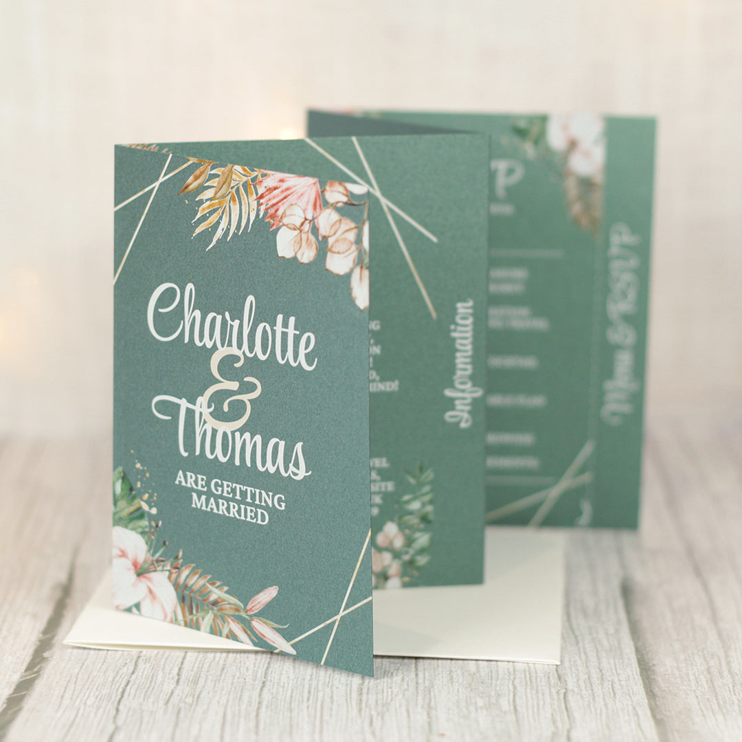 Tropical Boho Invitation Sample