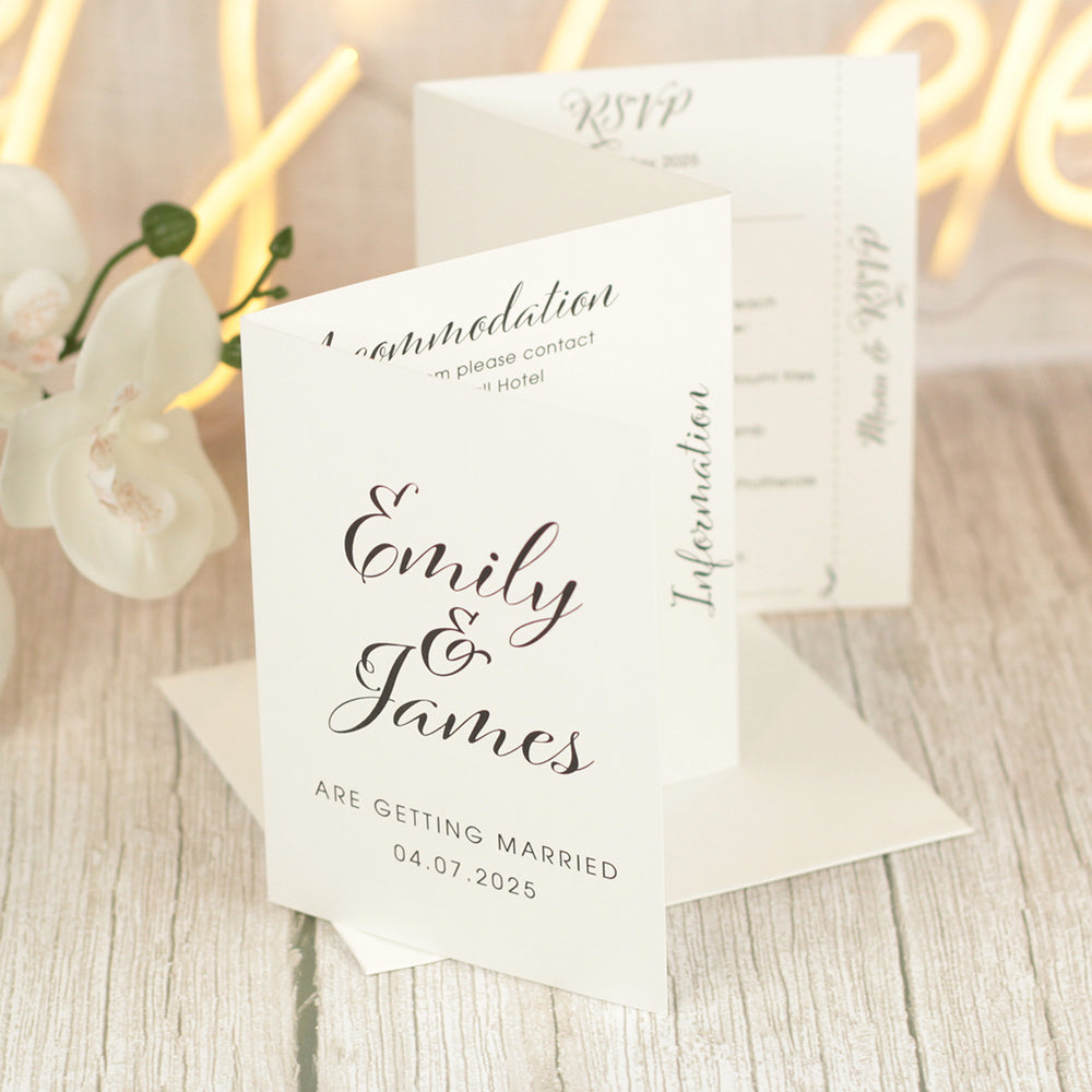 Elegant Script Invitation Sample-Weddings by Lumi