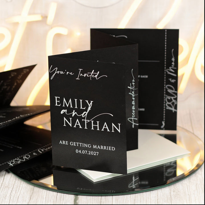 Manhattan Concertina Wedding Invitation
