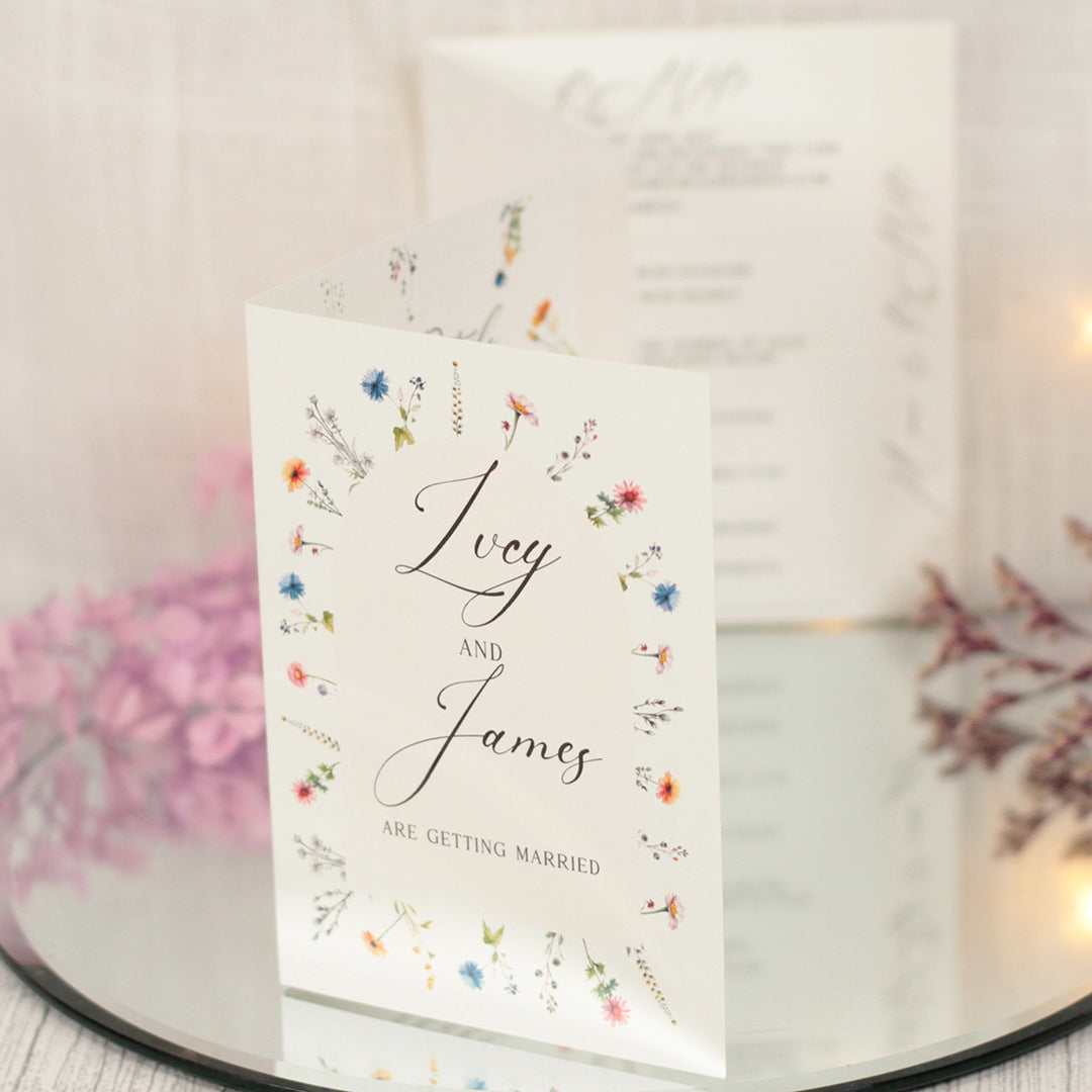 Meadow Concertina Wedding Invitation