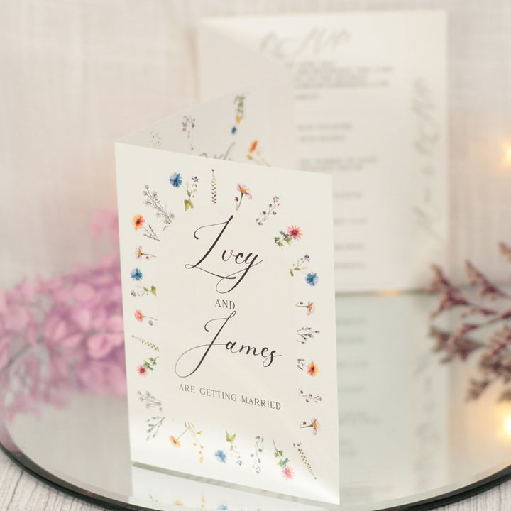 Meadow Concertina Wedding Invitation
