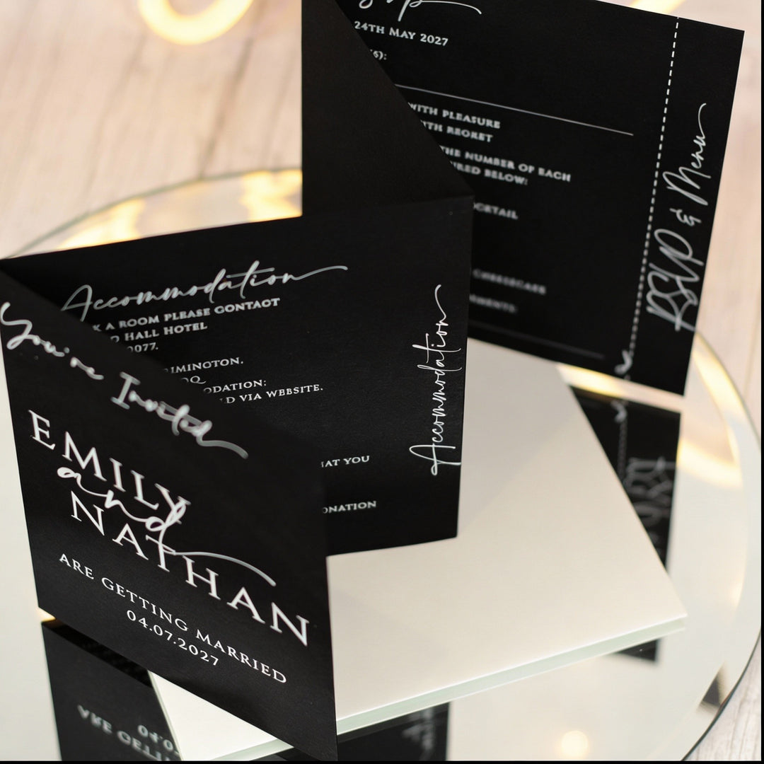 Manhattan Concertina Wedding Invitation