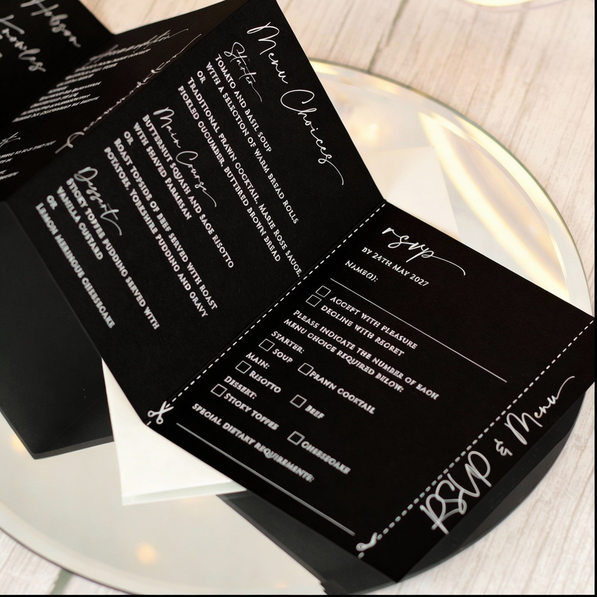 Manhattan Concertina Wedding Invitation