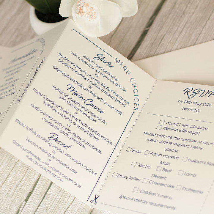Modern Arch Concertina Wedding Invitation-Weddings by Lumi