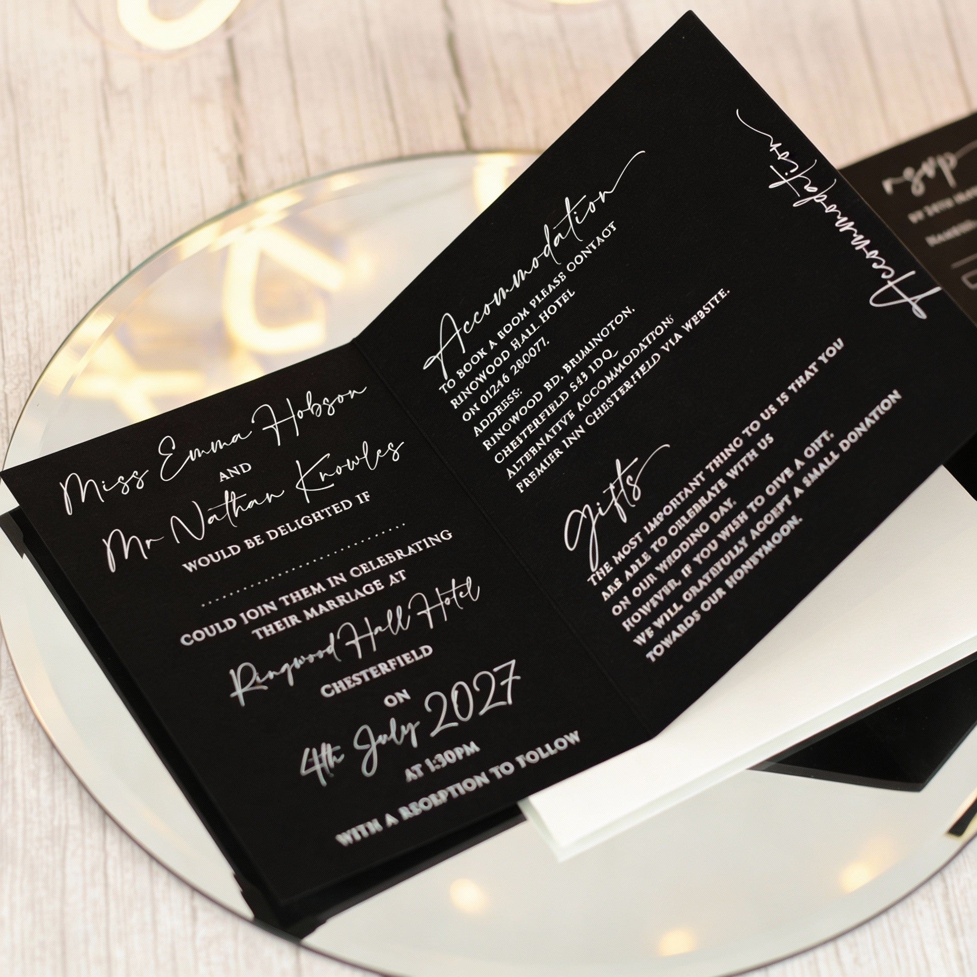 Manhattan Concertina Wedding Invitation