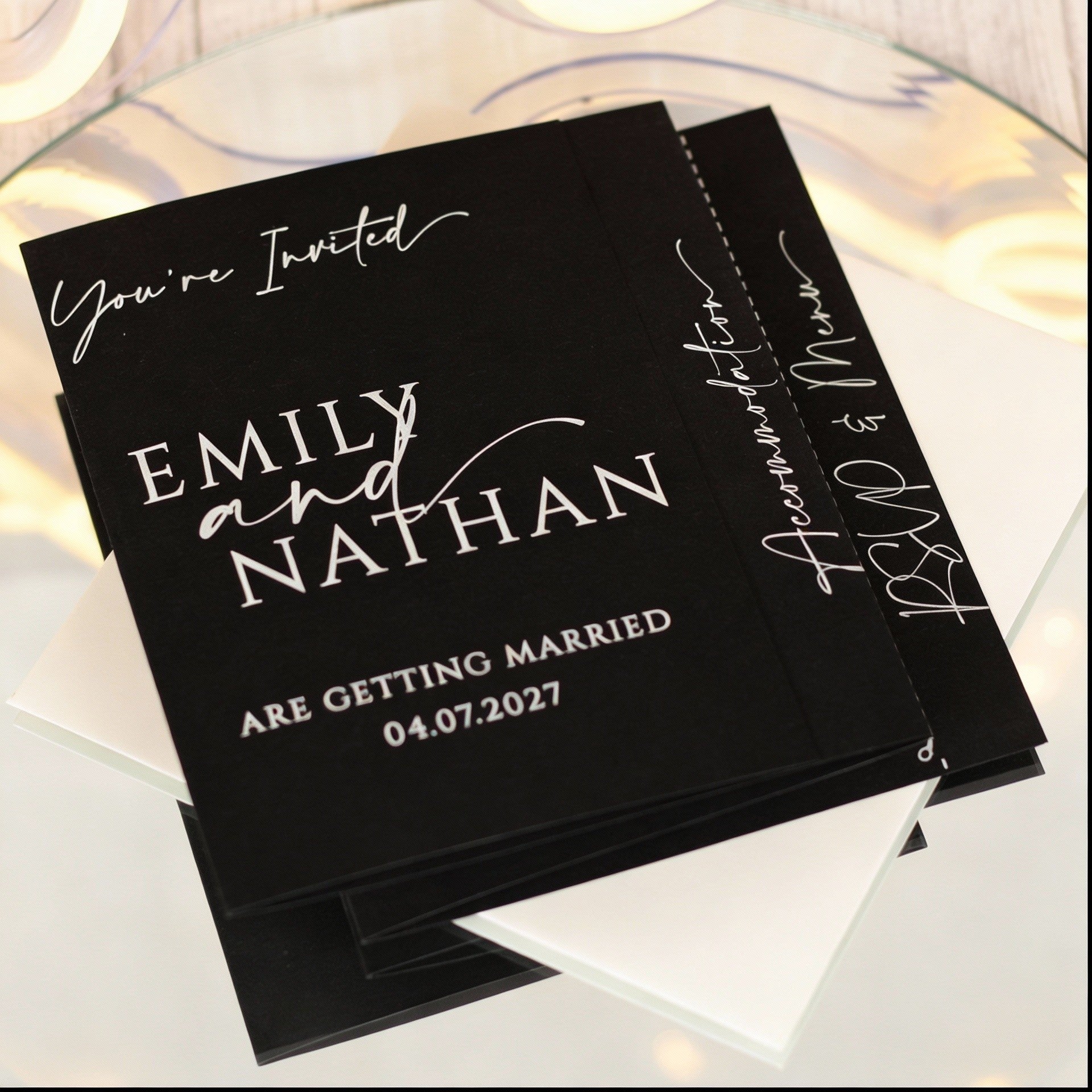 Manhattan Concertina Wedding Invitation