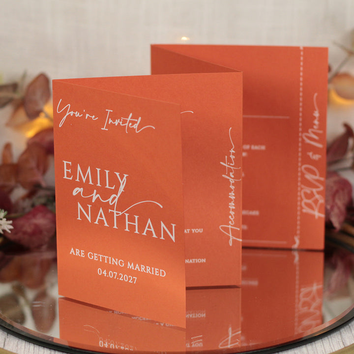 Manhattan Concertina Wedding Invitation