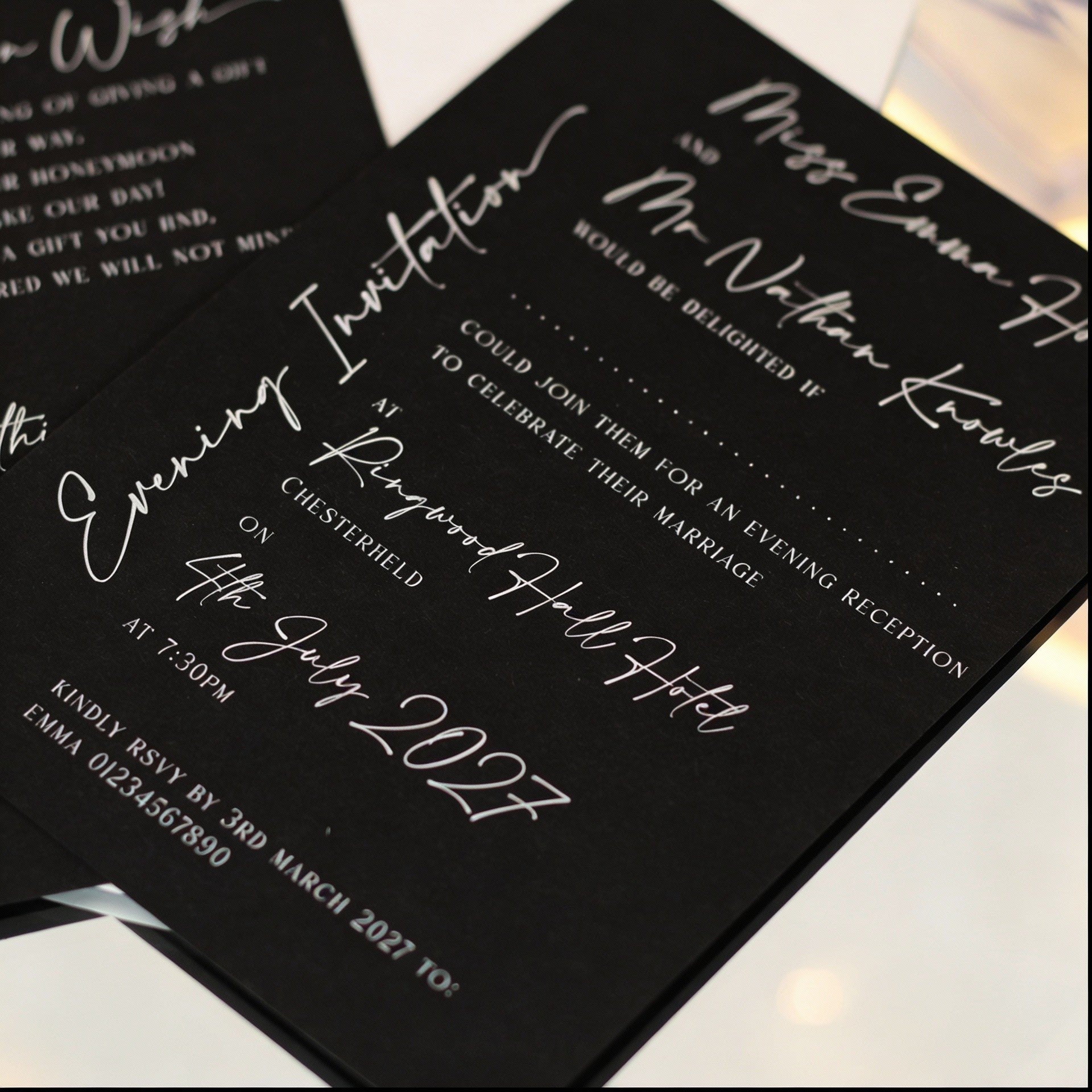 Manhattan A6 Postcard Evening Invitation