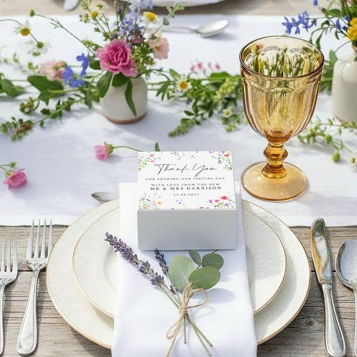 Watercolour Wildflower Favour Box