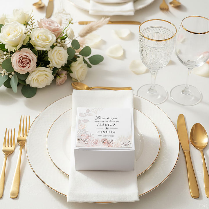 Blush Flowers Favour Box