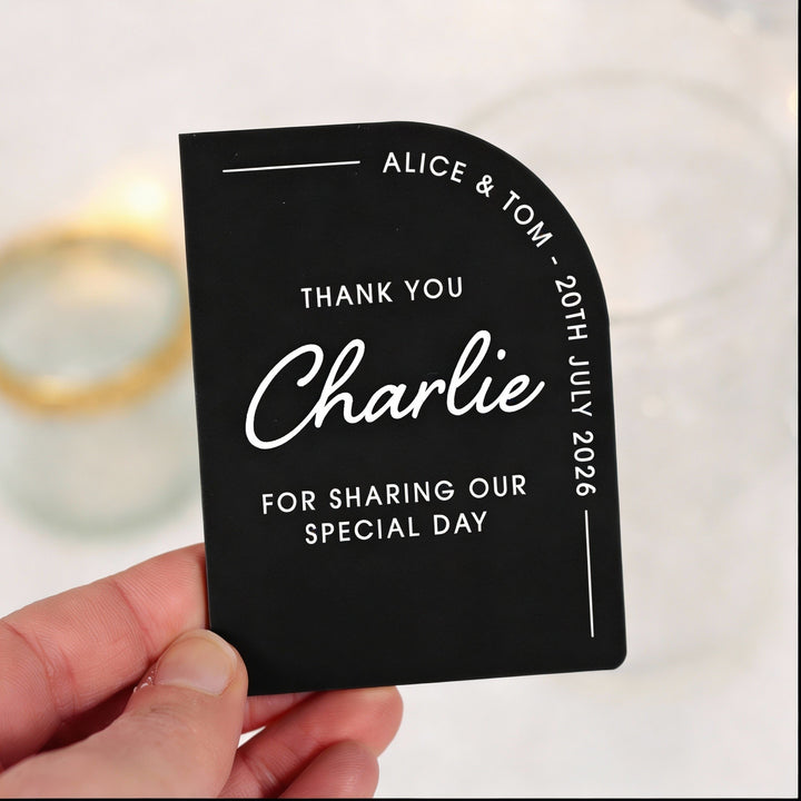 Modern Arch Pastel Acrylic Favour Magnet