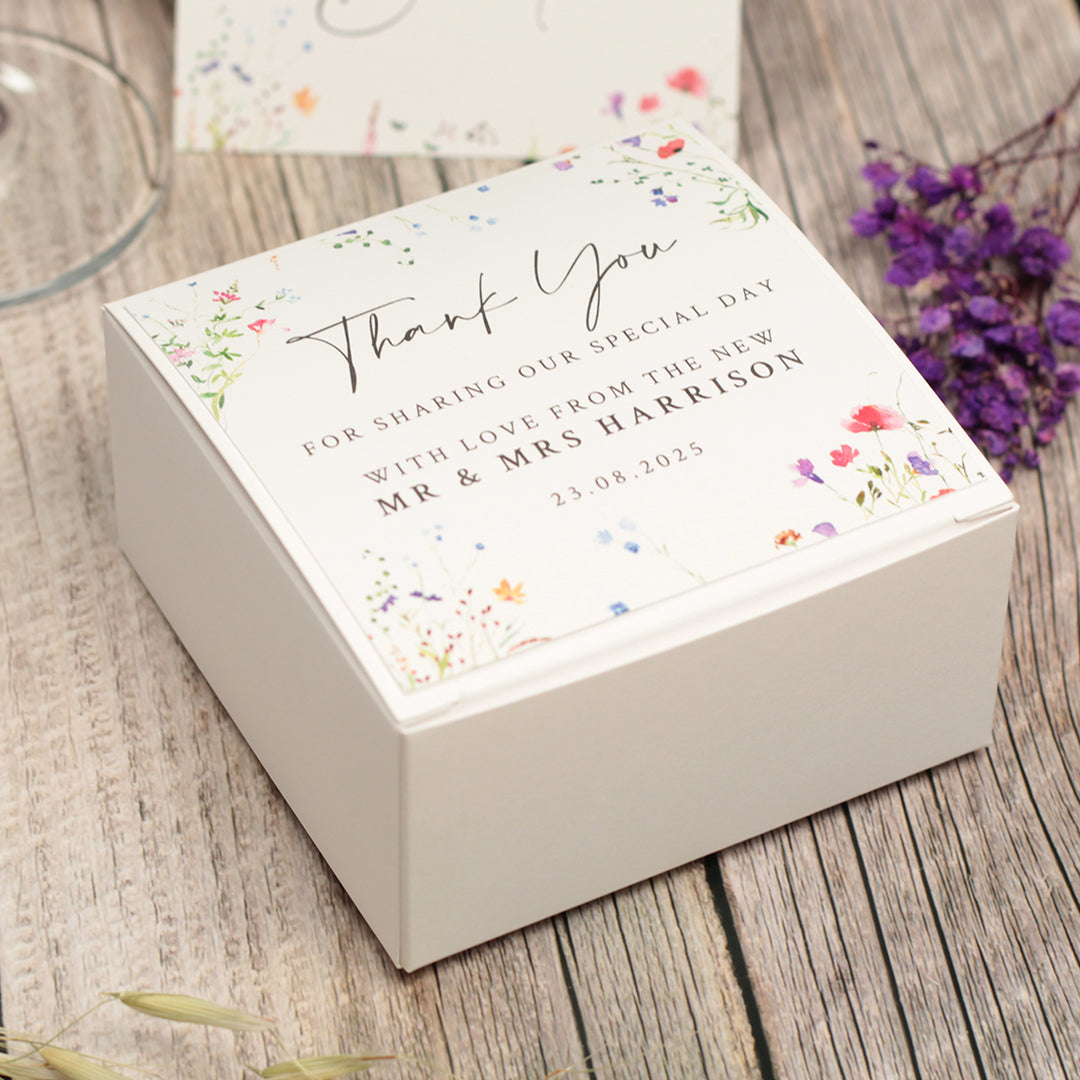 Watercolour Wildflower Favour Box-Weddings by Lumi