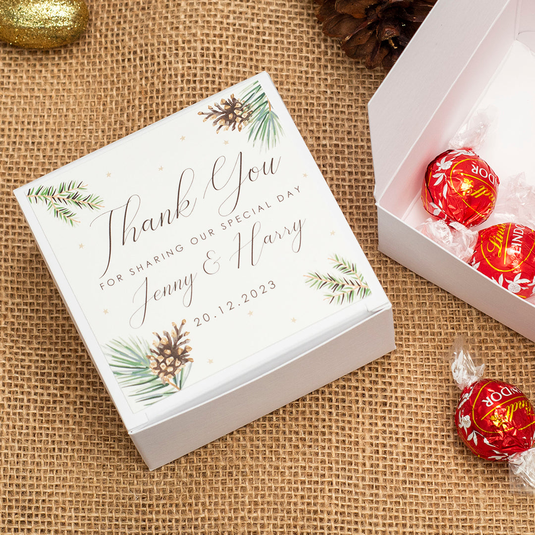Winter Fern Favour Box-Weddings by Lumi
