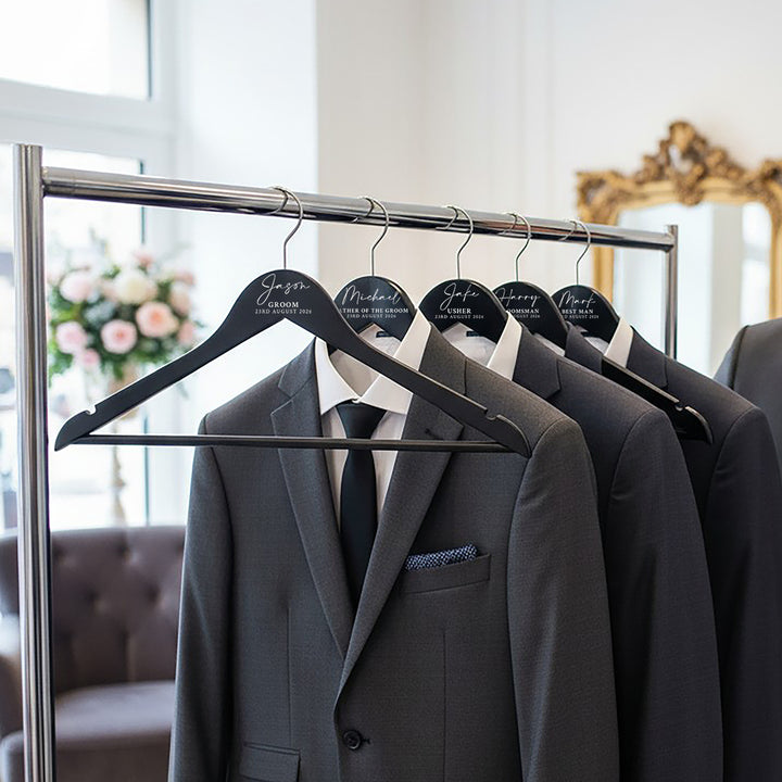Classic Wedding Groomsman Suit Hanger